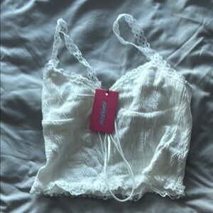 White Lace Camisole by Fashion Nova